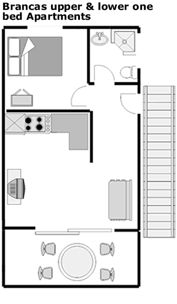 Upper and Lower Apartment Layouts